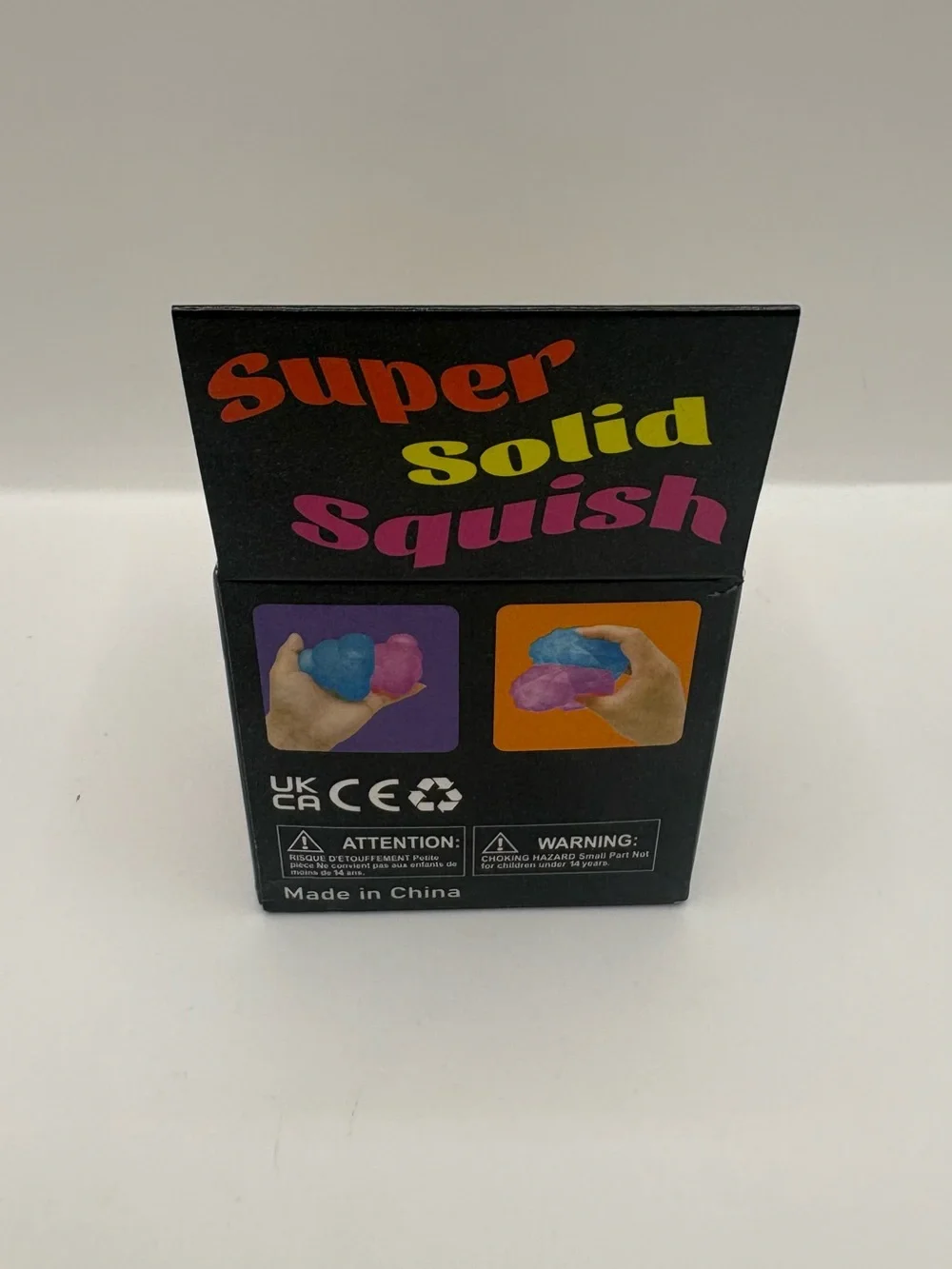 Cube Squeeze Ball with a cute fish inside Toy - Yellow